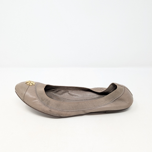 Tory Burch Beige Jolie Ballet Flats 9.5 - Picture 2 of 10